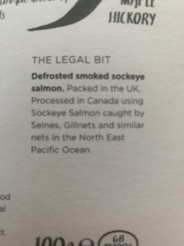 Leap Smoked Sockeye Salmon 100g