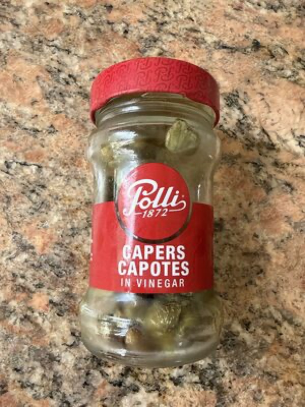 Polli Capers in Wine Vinegar 190g