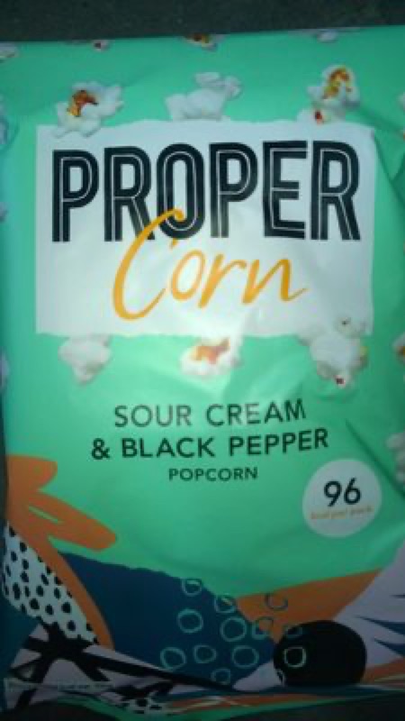 Propercorn Sour Cream & Black Pepper Popcorn 70g